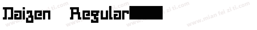 Daizen Regular字体转换